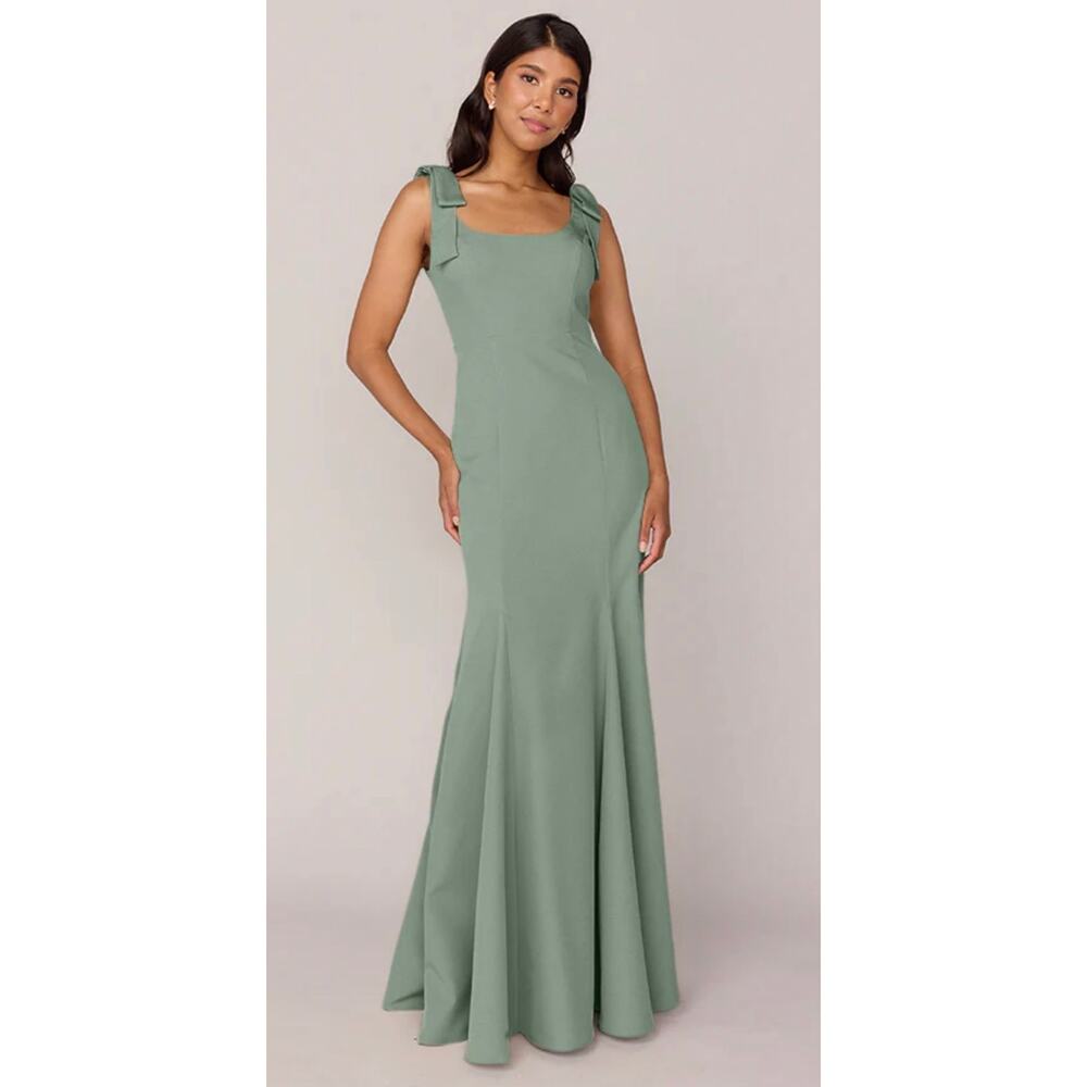 Revelry Nicole Crepe Dress Sage